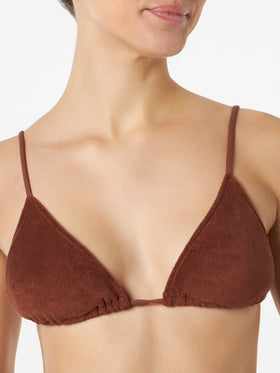 Woman terry triangle top swimsuit - MC2 Saint Barth