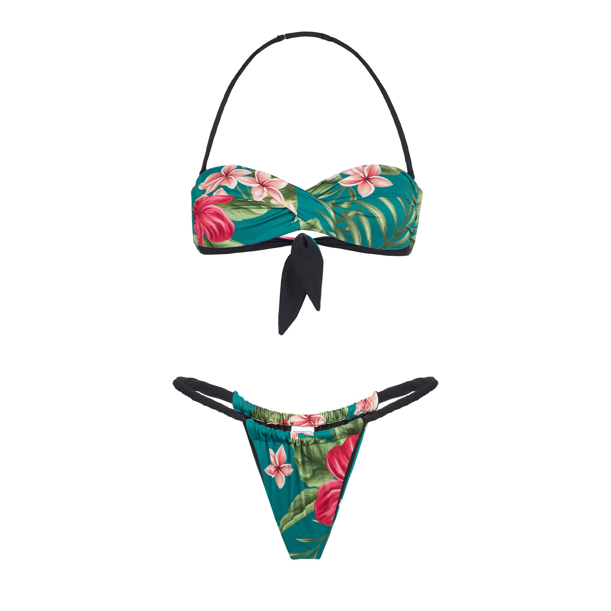 Tropical print cheecky swim briefs - MC2 Saint Barth