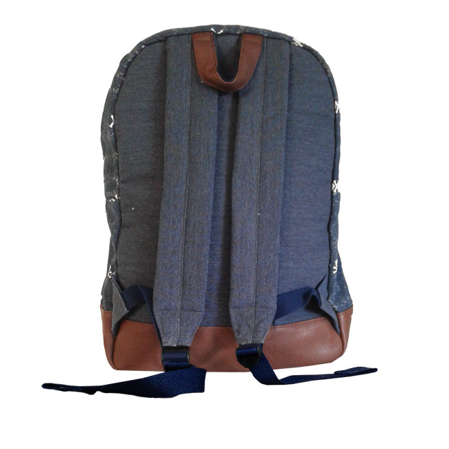 Canvas backpack Cody with micro skull print - MC2 Saint Barth